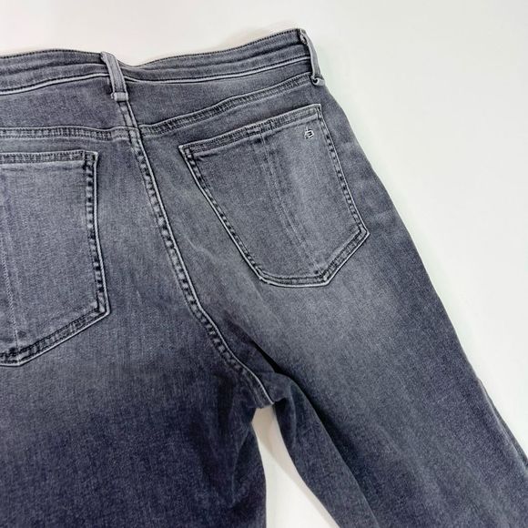 Rag & Bone Skinny Jeans Women's 33 Black Nina High Rise Waist Slim Fit - Picture 9 of 10